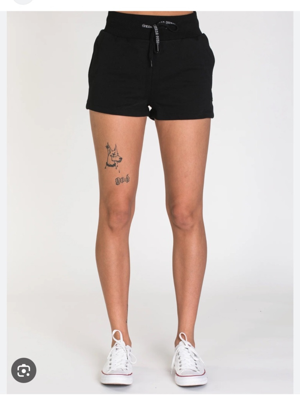 GUESS Black Women's Active Drawstring Shorts